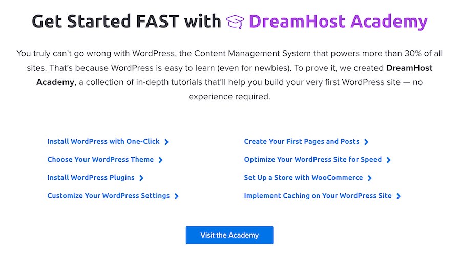 Example of dreamhost.com CTA.