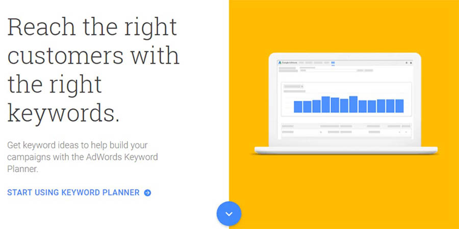 Google AdWords Keyword Planner. 