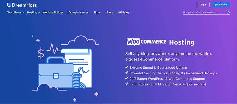 DreamHost's WooCommerce hosting plans.