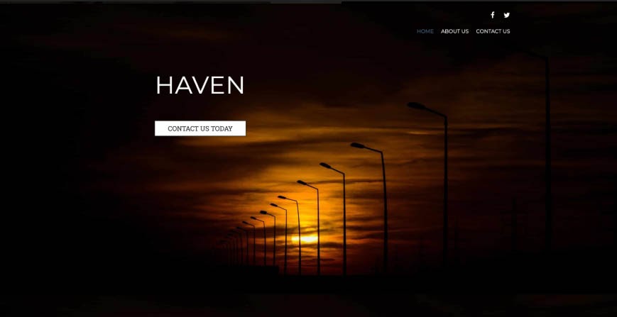 The Haven theme.