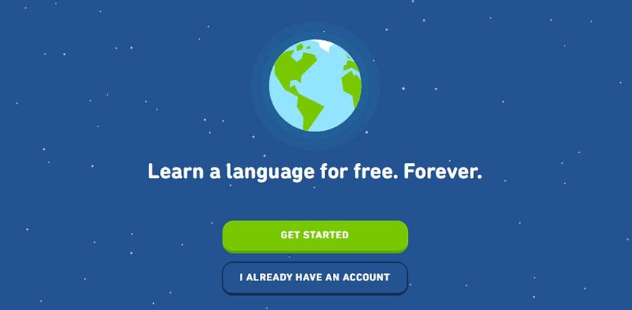 “Duolingo’s sign-up prompt.”