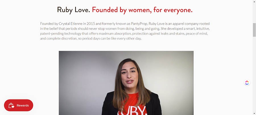 The RubyLove About Us page