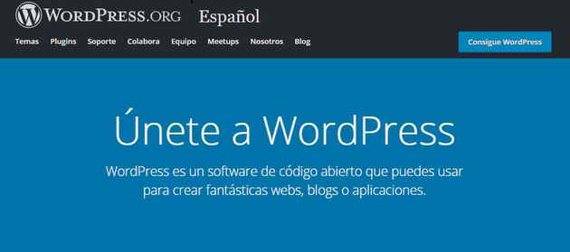 Página inicial de WordPress.org