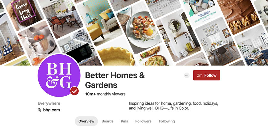 Better Homes & Gardens en Pinterest
