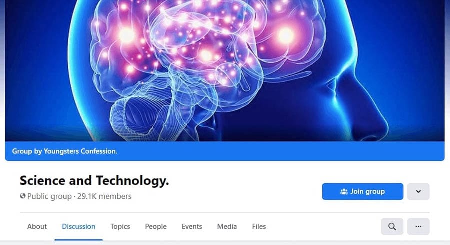 Science and Technology community on Facebook