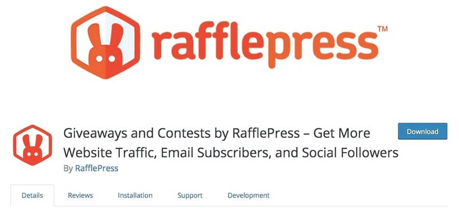 The RafflePress WordPress plugin