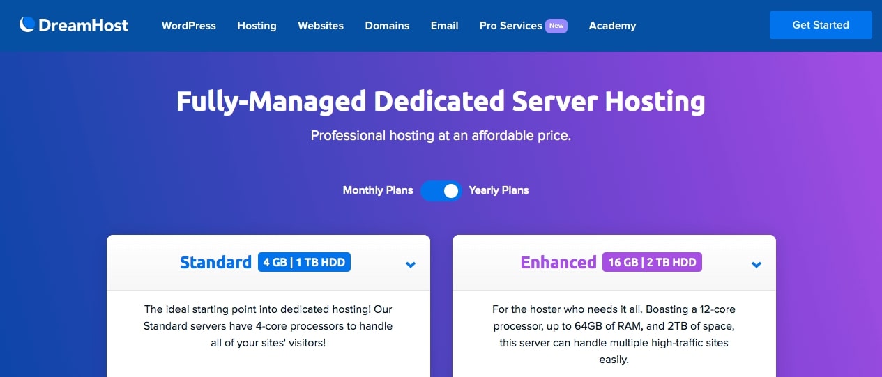 managed dedicated hosting provider