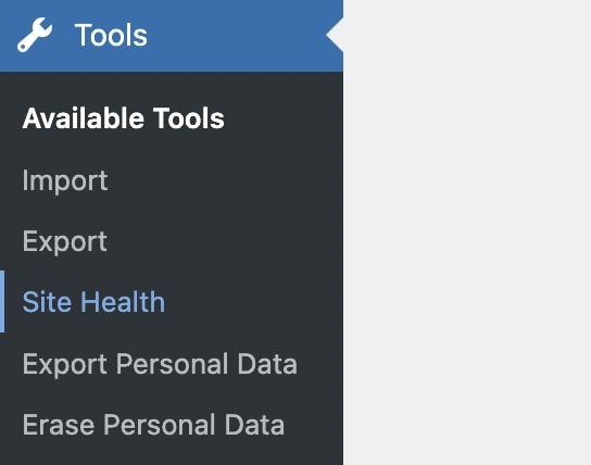 WordPress Tools Site Health