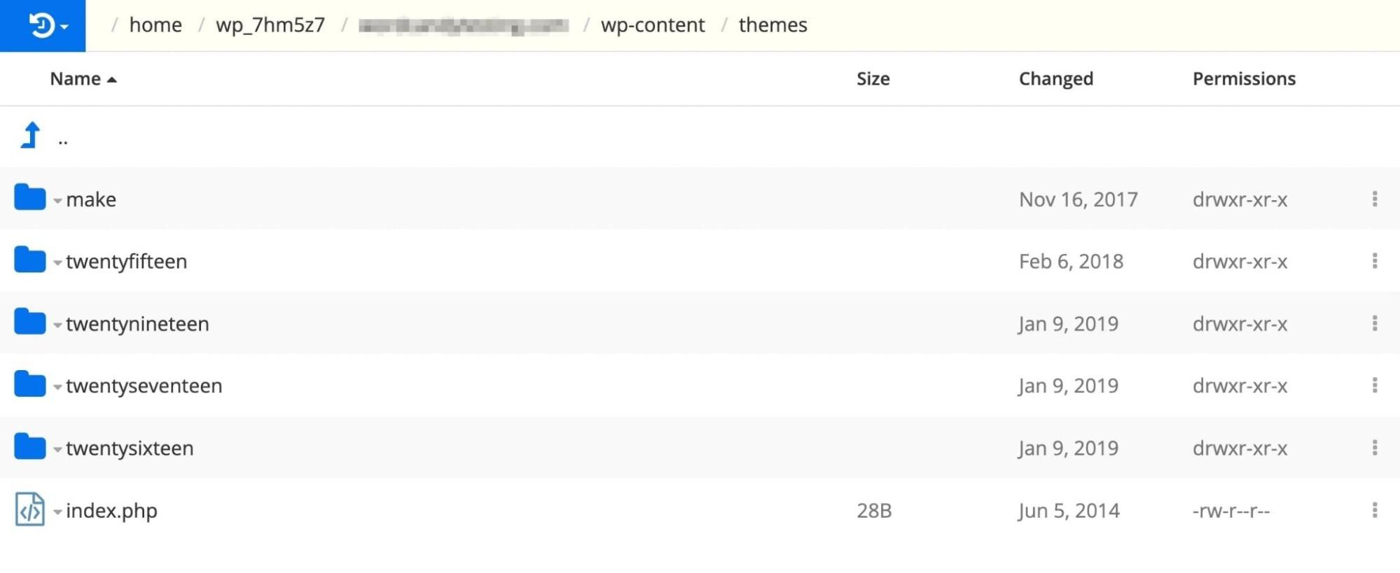 WP-Content Themes Folder